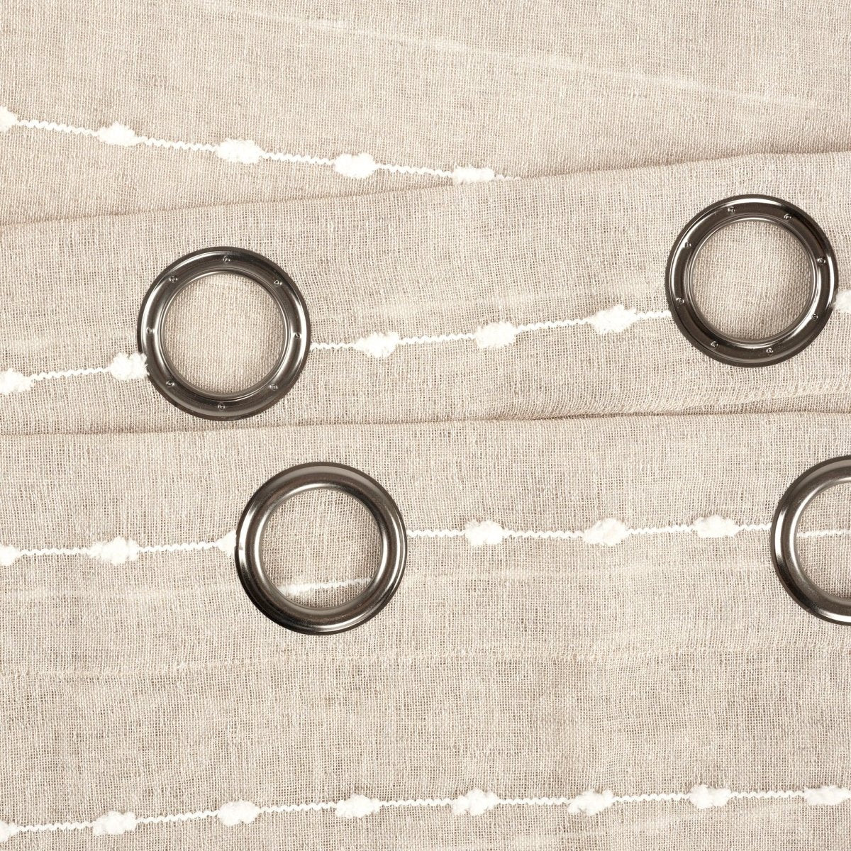 Farmhouse Textured Grommet Sheer Ultra Wide Window Curtain (Single Panel)