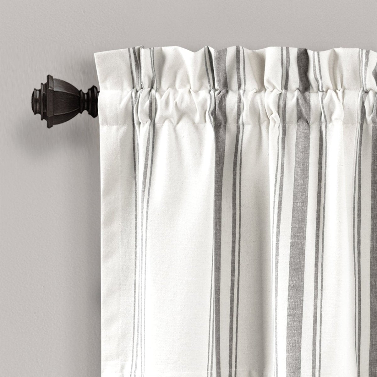 Farmhouse Stripe Yarn Dyed Recycled Cotton Blend Valance