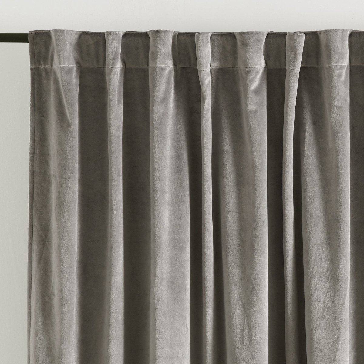Prima Velvet Solid Ultra Wide Light Filtering Window Curtain (Single Panel)