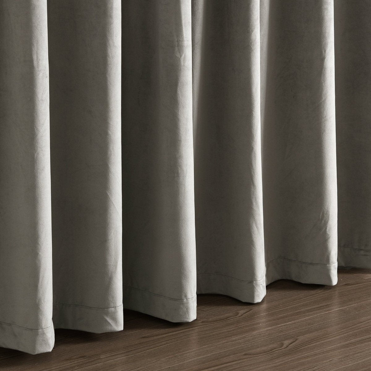 Prima Velvet Solid Ultra Wide Light Filtering Window Curtain (Single Panel)