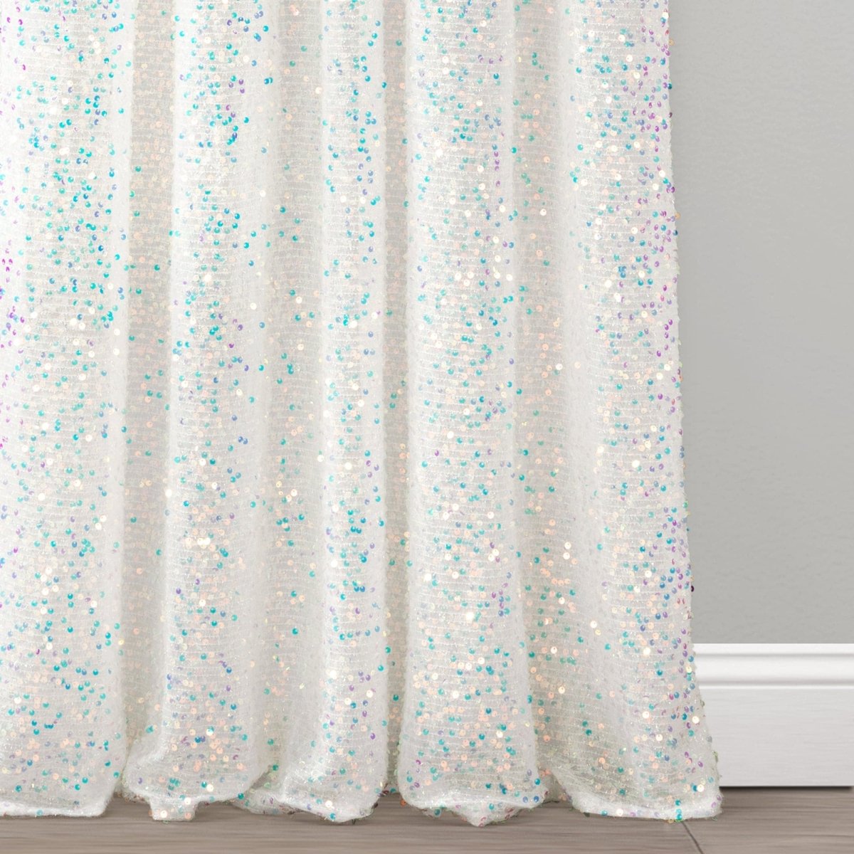 Ballgown Glam Sparkle Sequins Window Curtain (Single Panel)