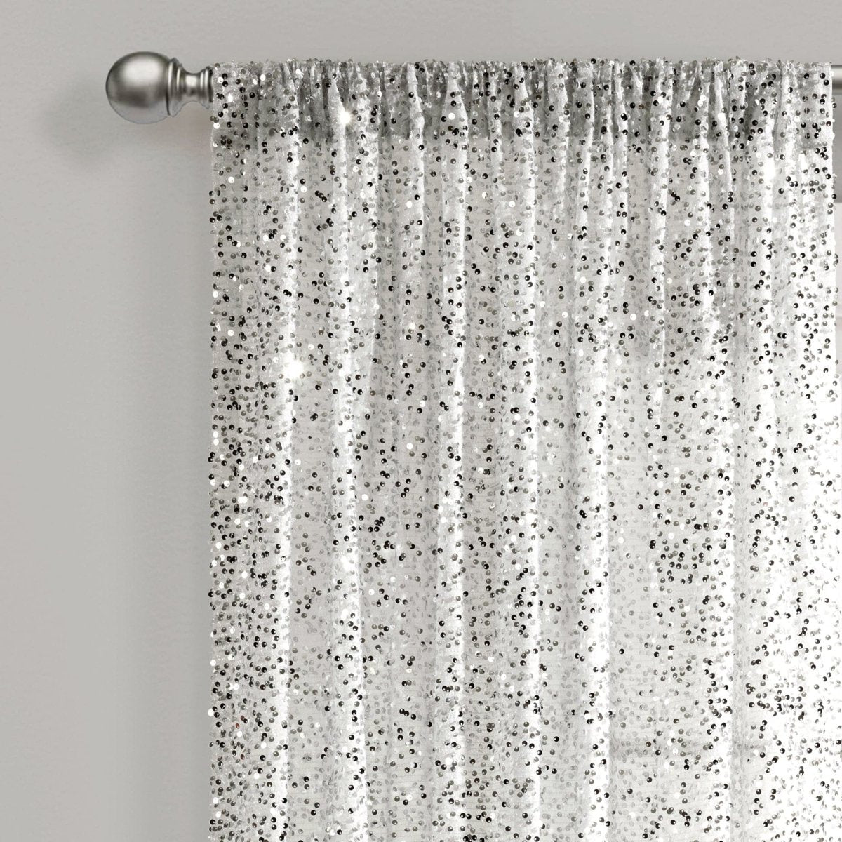 Ballgown Glam Sparkle Sequins Window Curtain (Single Panel)