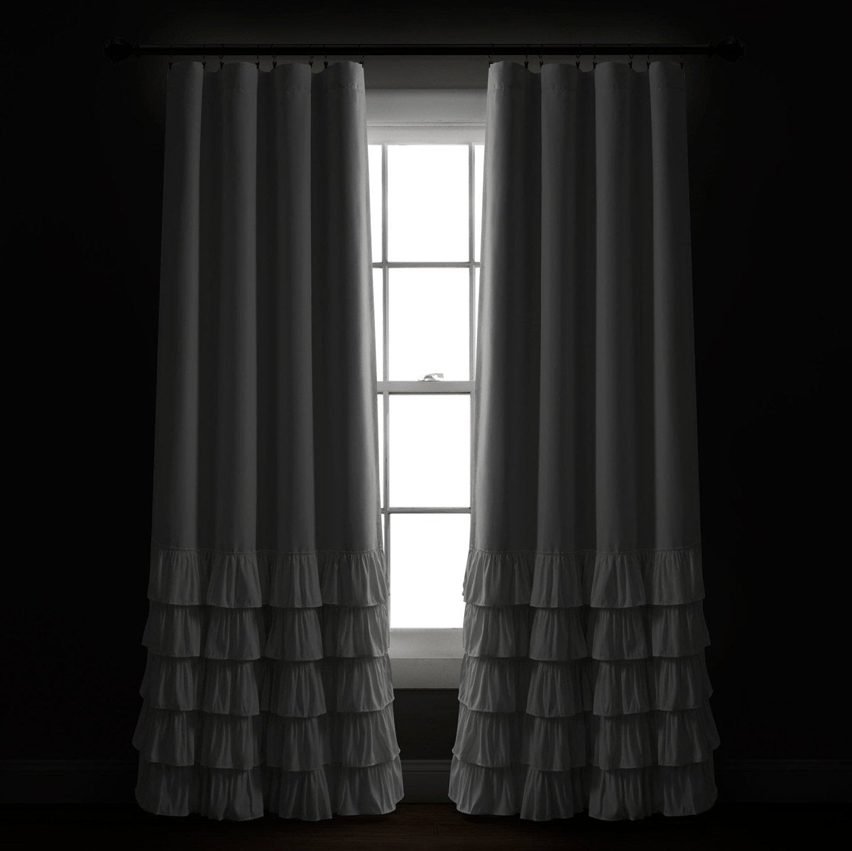 Allison Ruffle 100% Blackout Window Curtain (Single Panel)