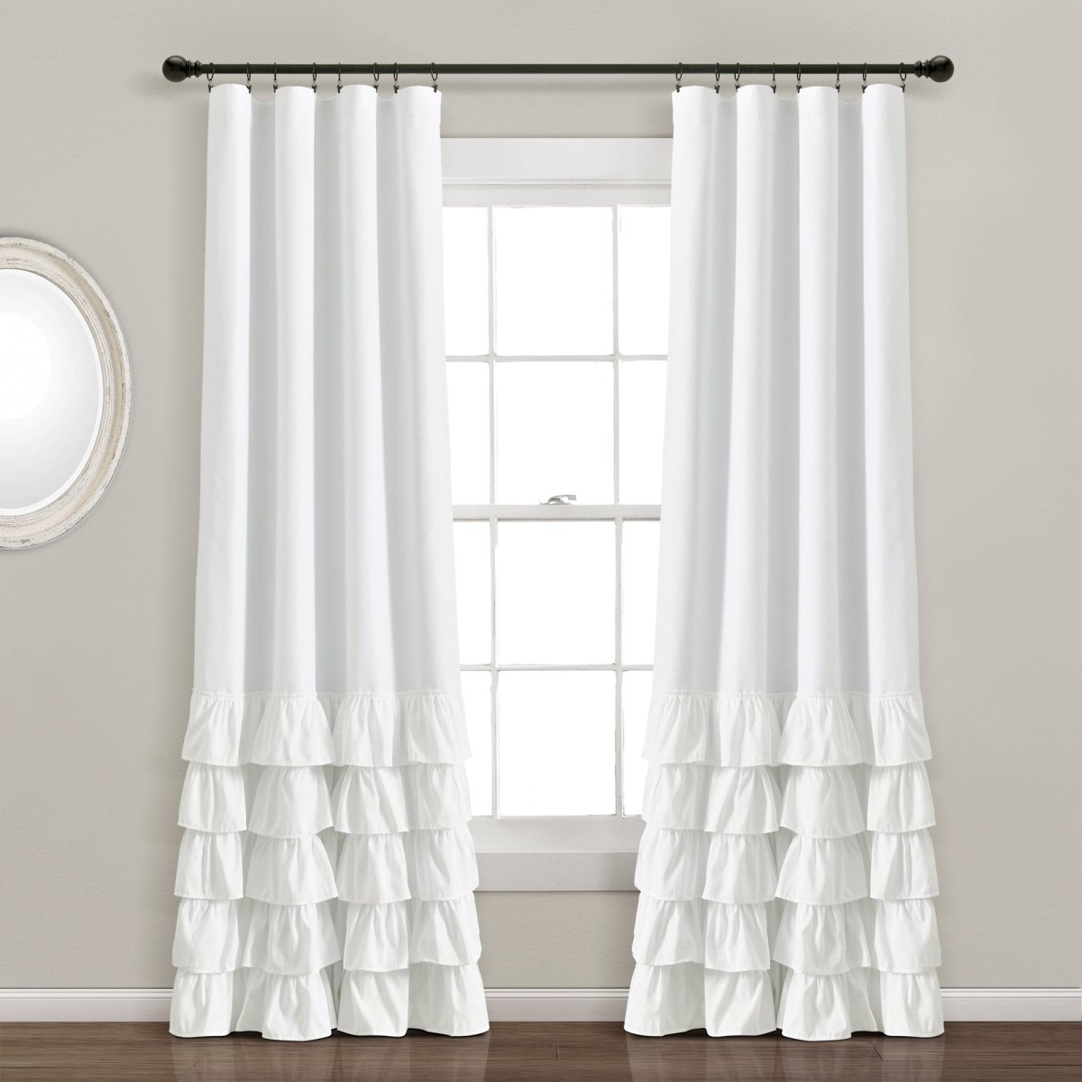 Allison Ruffle 100% Blackout Window Curtain (Single Panel)