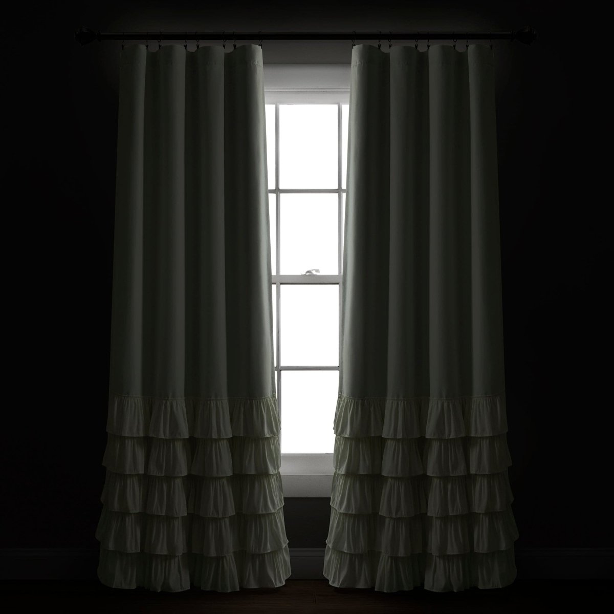 Allison Ruffle 100% Blackout Window Curtain (Single Panel)