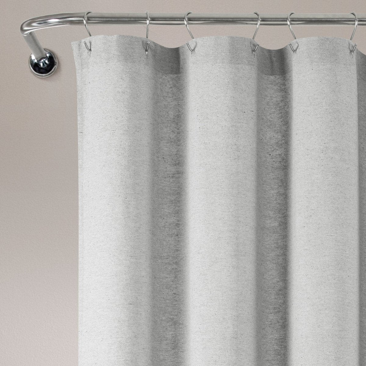 Boho Polka Dot Yarn Dyed Recycled Cotton Blend Shower Curtain