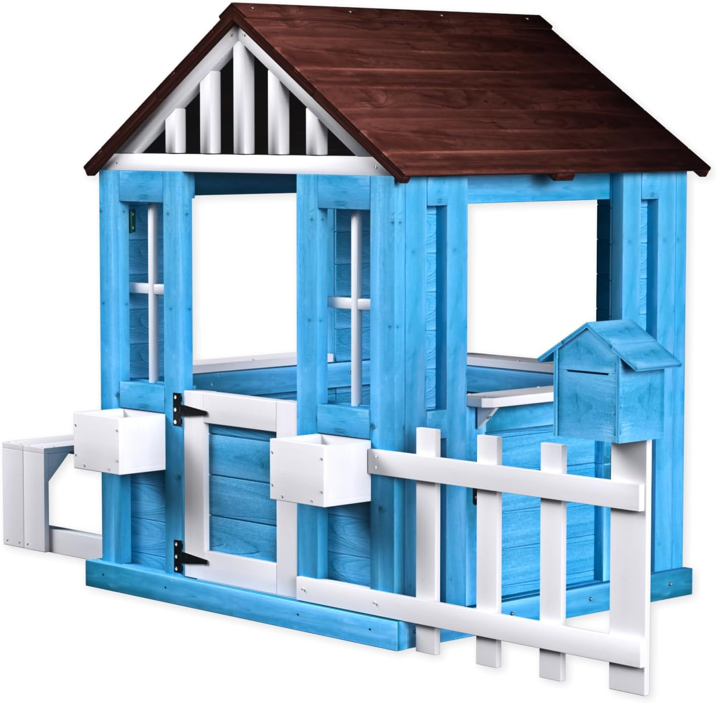 Premium Wooden Outdoor Playhouse For Kids Backyard