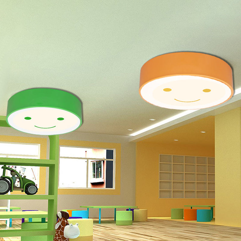 Brighten Your Child's Day with the Happy Face LED Nursery Ceiling Light!
