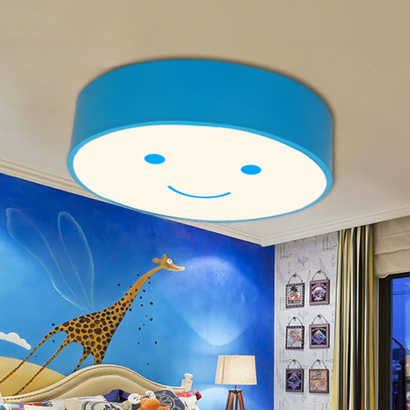 Brighten Your Child's Day with the Happy Face LED Nursery Ceiling Light!