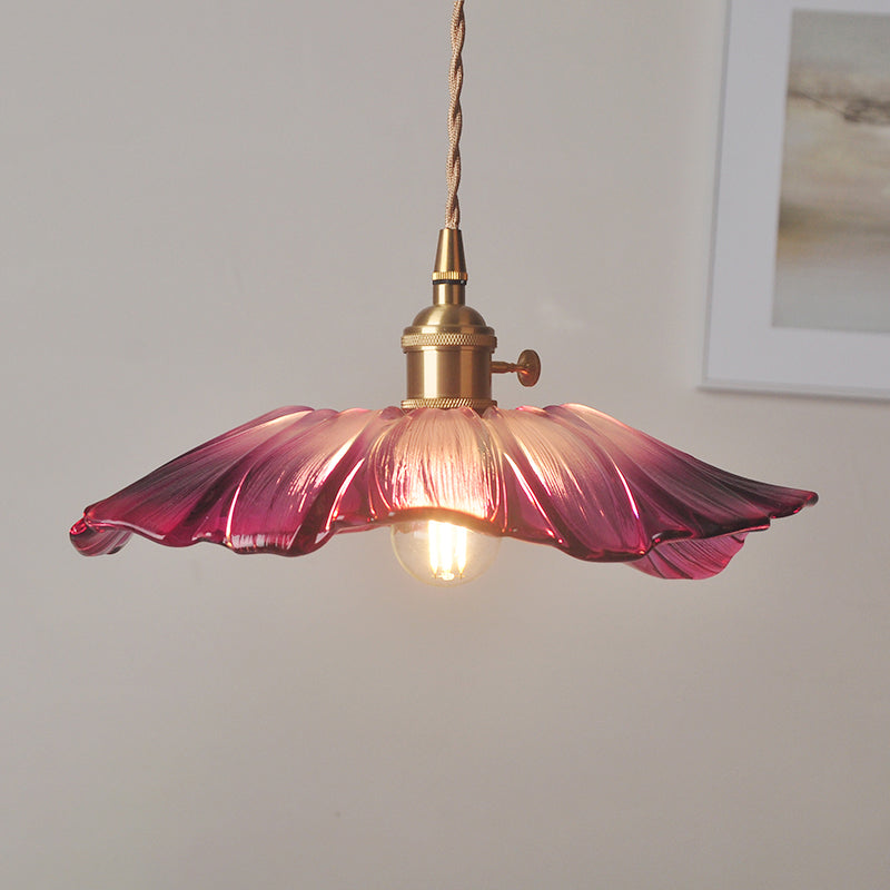 Amina Vintage Floral Hanging Lamp - Adds Industrial Charm