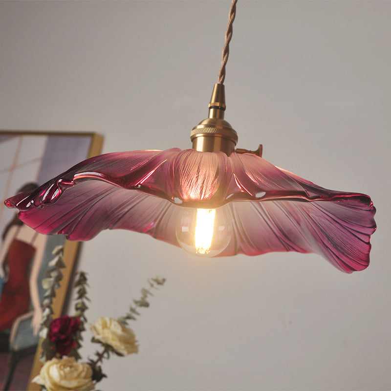 Amina Vintage Floral Hanging Lamp - Adds Industrial Charm