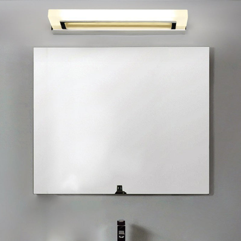 Illuminate Your Bathroom in Style: Modern Chrome LED Sconce Light