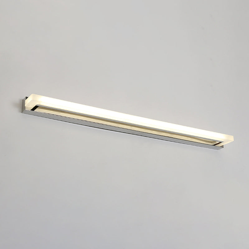 Illuminate Your Bathroom in Style: Modern Chrome LED Sconce Light