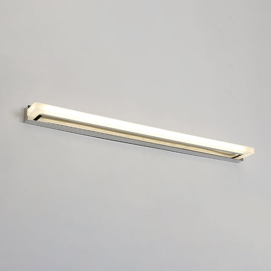 Illuminate Your Bathroom in Style: Modern Chrome LED Sconce Light