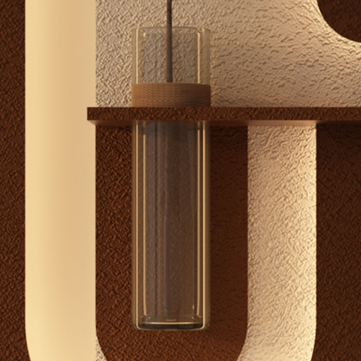 Adjustable 3-Color LED Sandstone Wall Decor