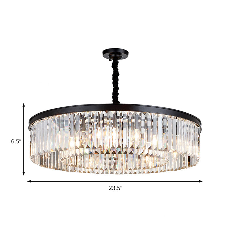 Emilia Modern Crystal Chandelier: Sparkling Elegance in Multiple Sizes (16", 23.5", 31.5")