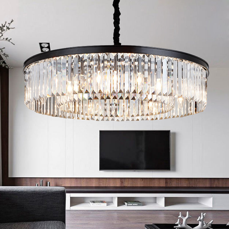 Emilia Modern Crystal Chandelier: Sparkling Elegance in Multiple Sizes (16", 23.5", 31.5")