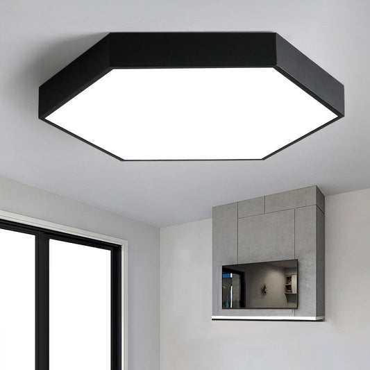Diana's Modern Honeycomb LED Flushmount: Illuminate Your Dining Room in Style