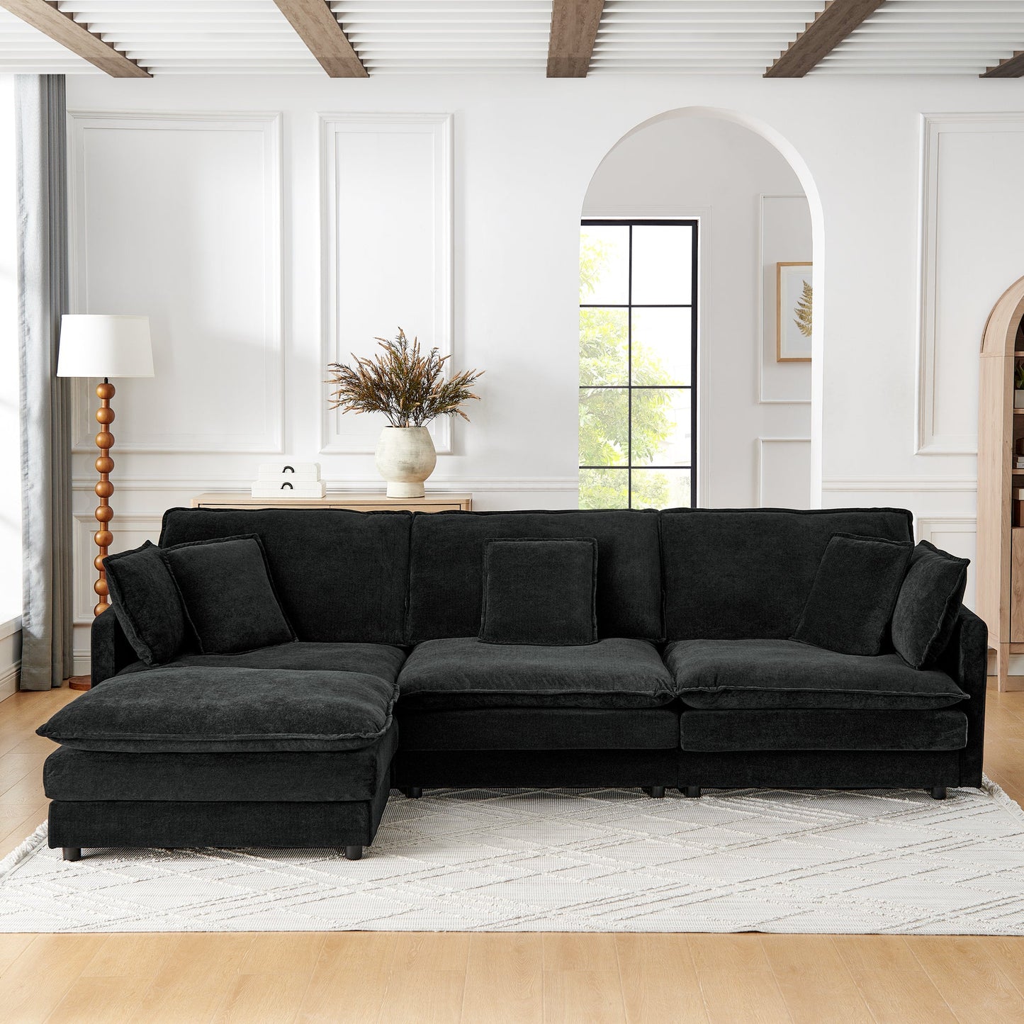 Modern Home Living Room L-Shaped Sectional Sofa