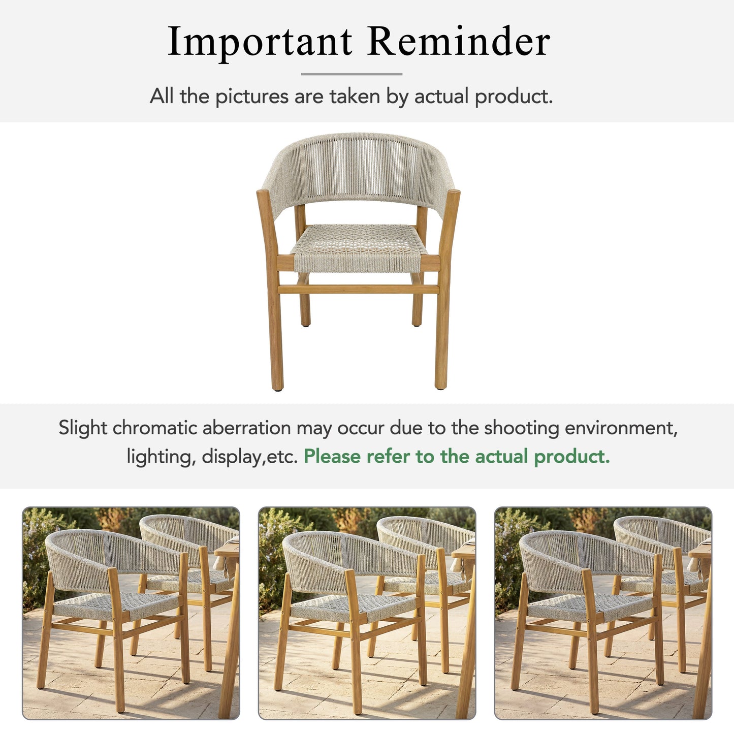 Outdoor Accent Chair Set 2 Person Seating Group