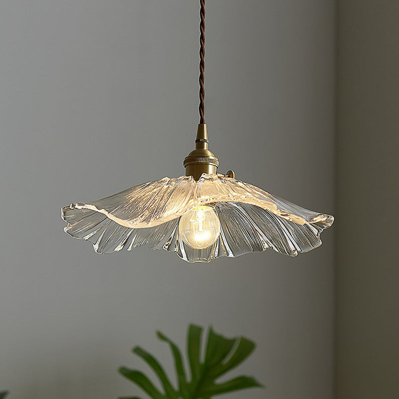 Isabella's Floral Pendant: Vintage Elegance with Modern Charm (Clear Green Amber)