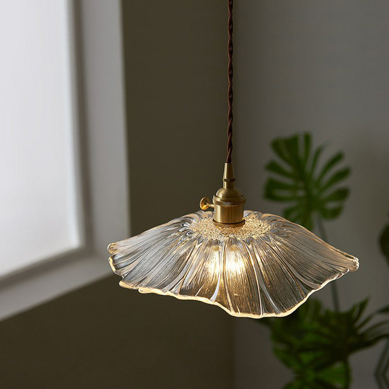 Isabella's Floral Pendant: Vintage Elegance with Modern Charm (Clear Green Amber)
