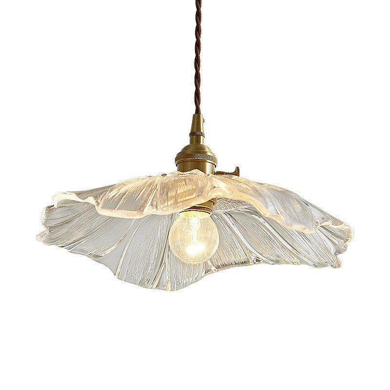 Isabella's Floral Pendant: Vintage Elegance with Modern Charm (Clear Green Amber)