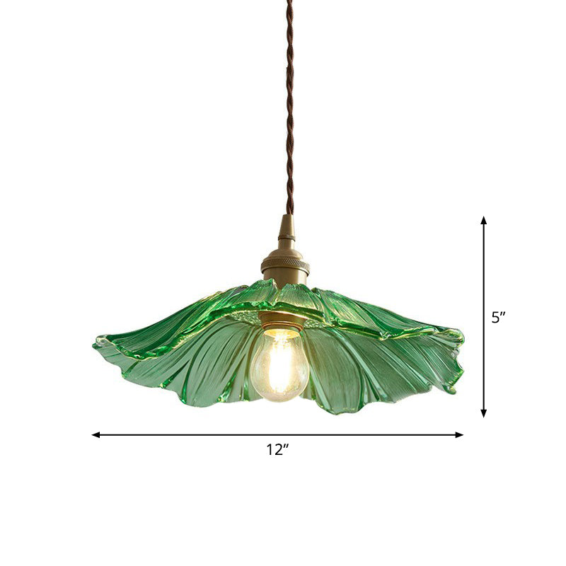 Isabella's Floral Pendant: Vintage Elegance with Modern Charm (Clear Green Amber)
