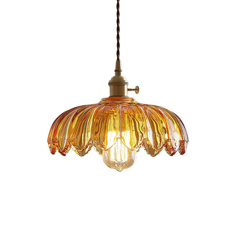 Lucille Scalloped Pendant - Industrial Elegance for Any Space
