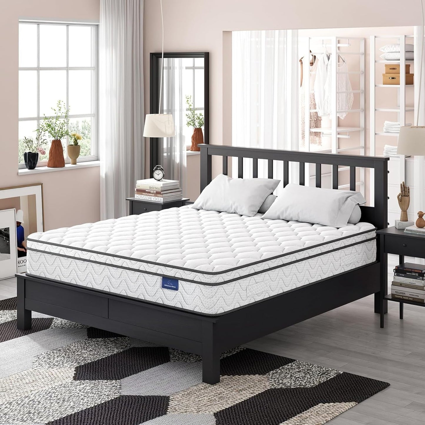 Twin Size Mattress 12Inch Fiberglass Free Memory Foam Hybrid