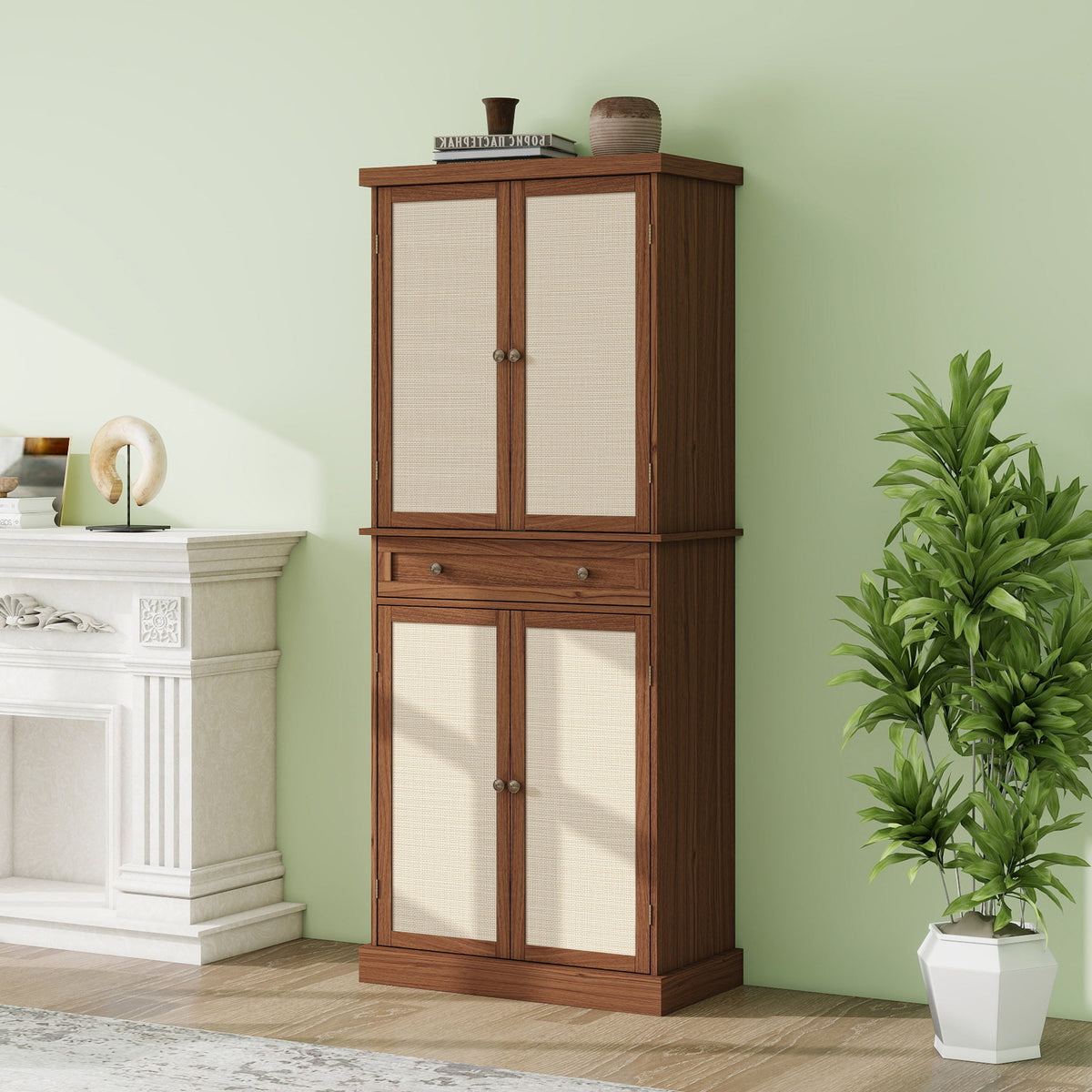 4 Door Cabinet with 1 Drawer