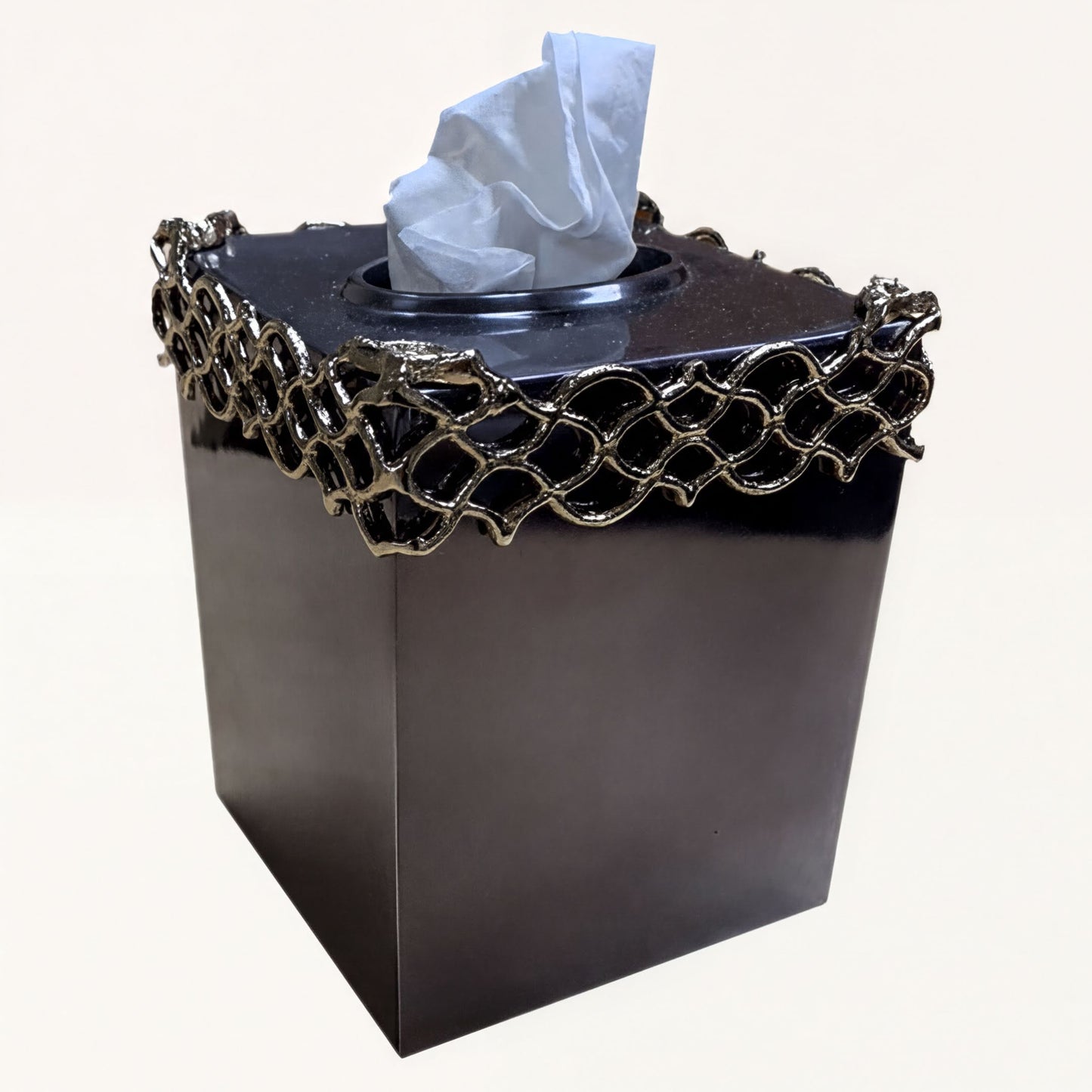 Tissue Box Cover – Elegant Aluminum Bath Tissue Holder With Corrosion Resistant Finish