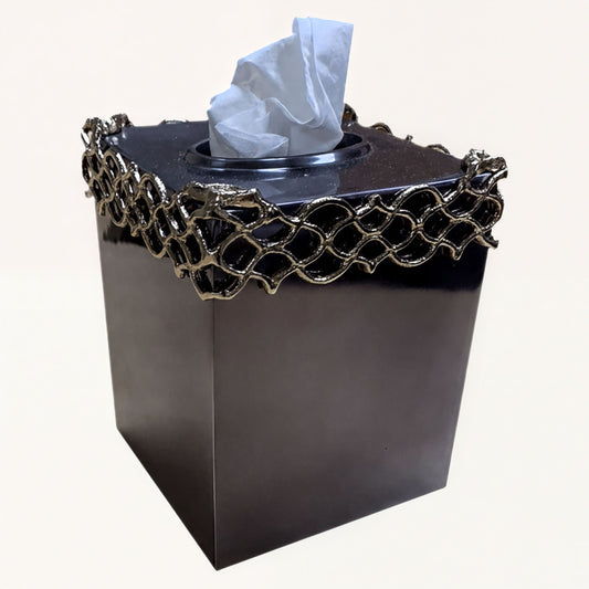 Tissue Box Cover – Elegant Aluminum Bath Tissue Holder With Corrosion Resistant Finish