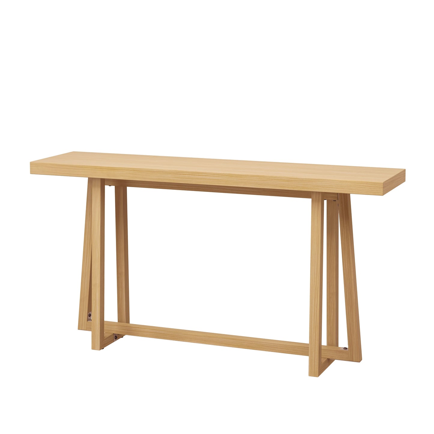 59.84" Console Table - Natural Finish