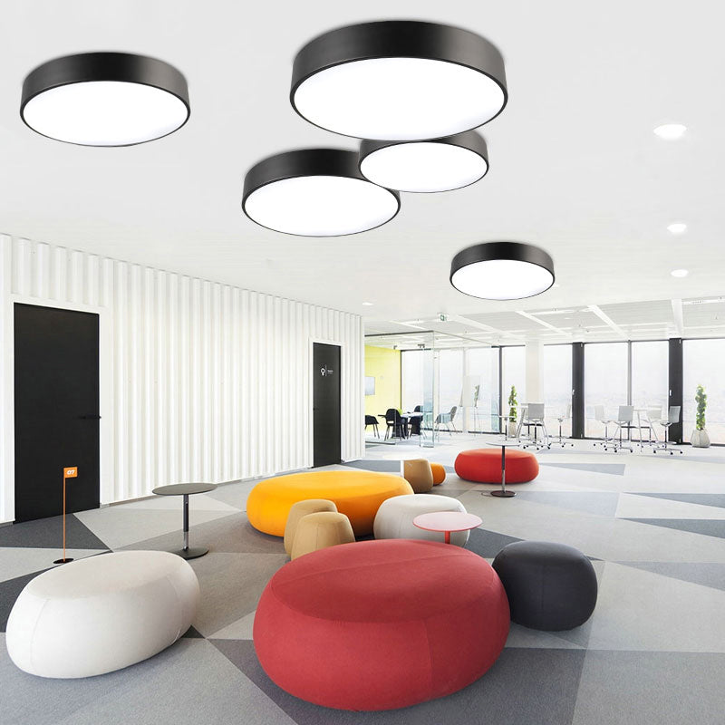 Arianna Modern Flush Mount - Bright & Efficient LED Light for Offices