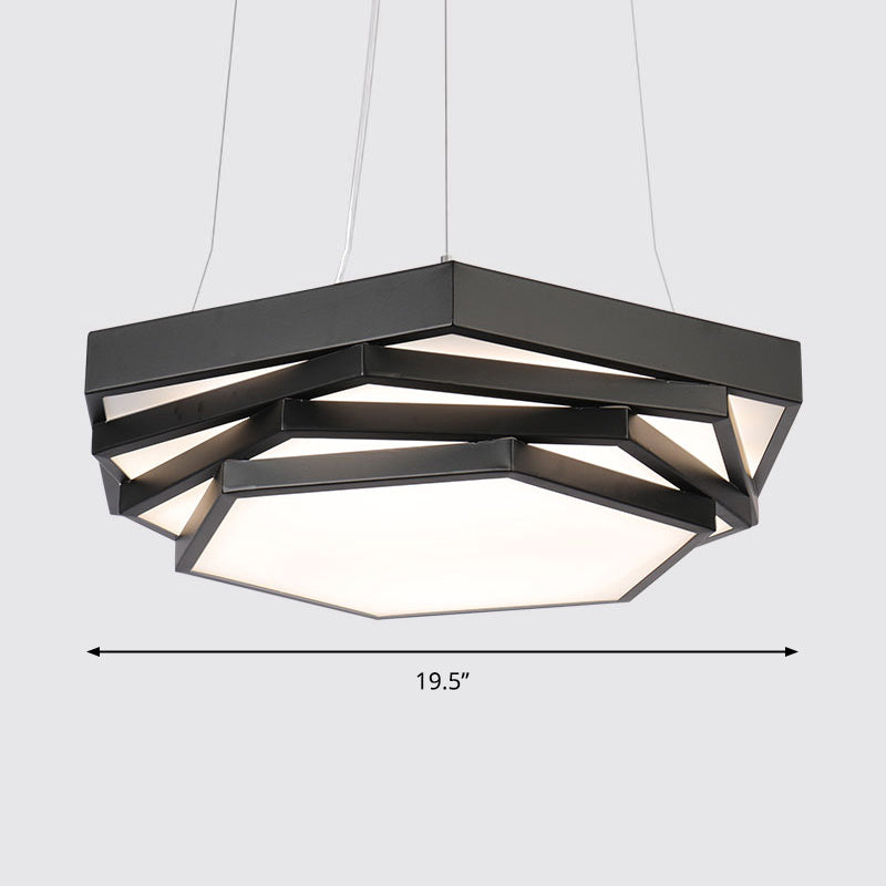 Fiona Elegance Meets Geometric Brilliance: The Hexagonal LED Chandelier