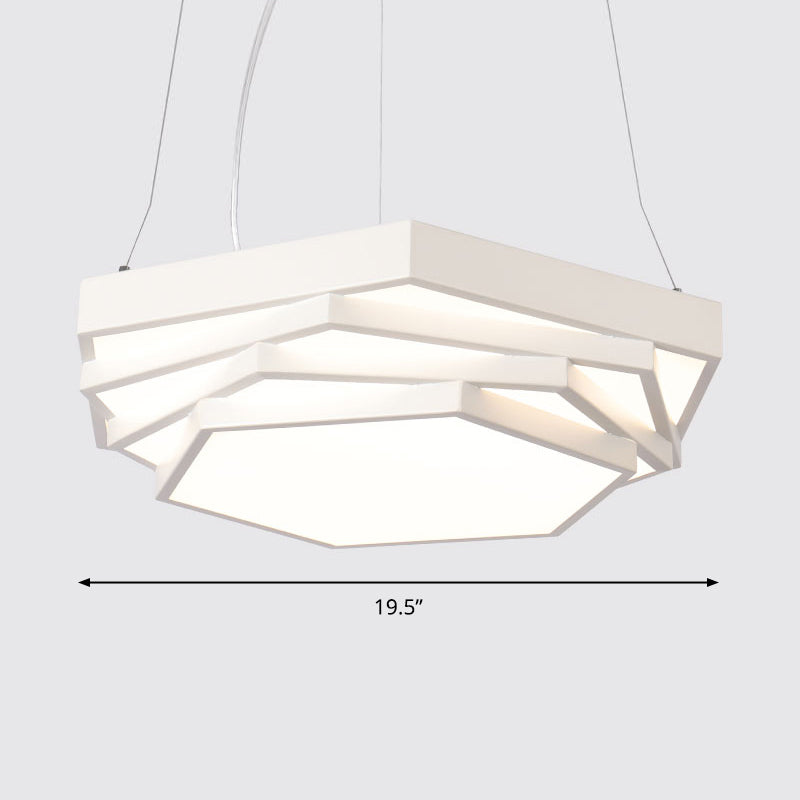 Fiona Elegance Meets Geometric Brilliance: The Hexagonal LED Chandelier