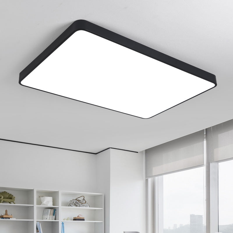 Starburst: Geometric LED Ceiling Light - Contemporary Office Fixture, Acrylic Flush Mount