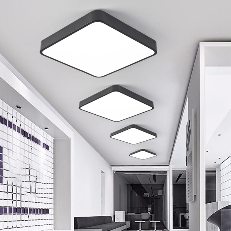 Starburst: Geometric LED Ceiling Light - Contemporary Office Fixture, Acrylic Flush Mount