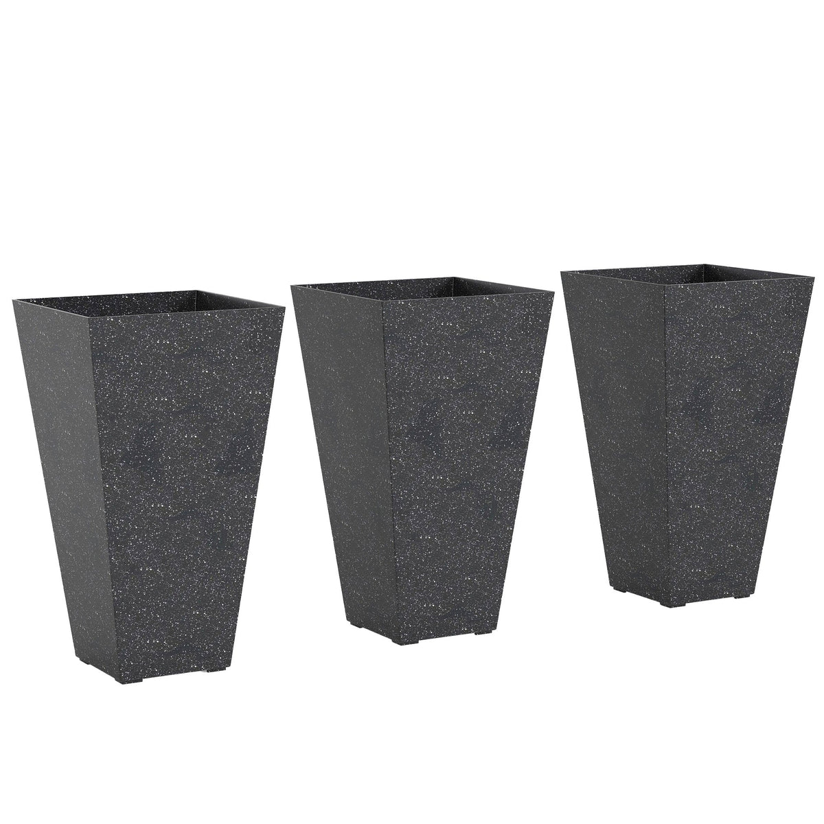 Stackable Taper Planters, Set of 3 Flower Pots
