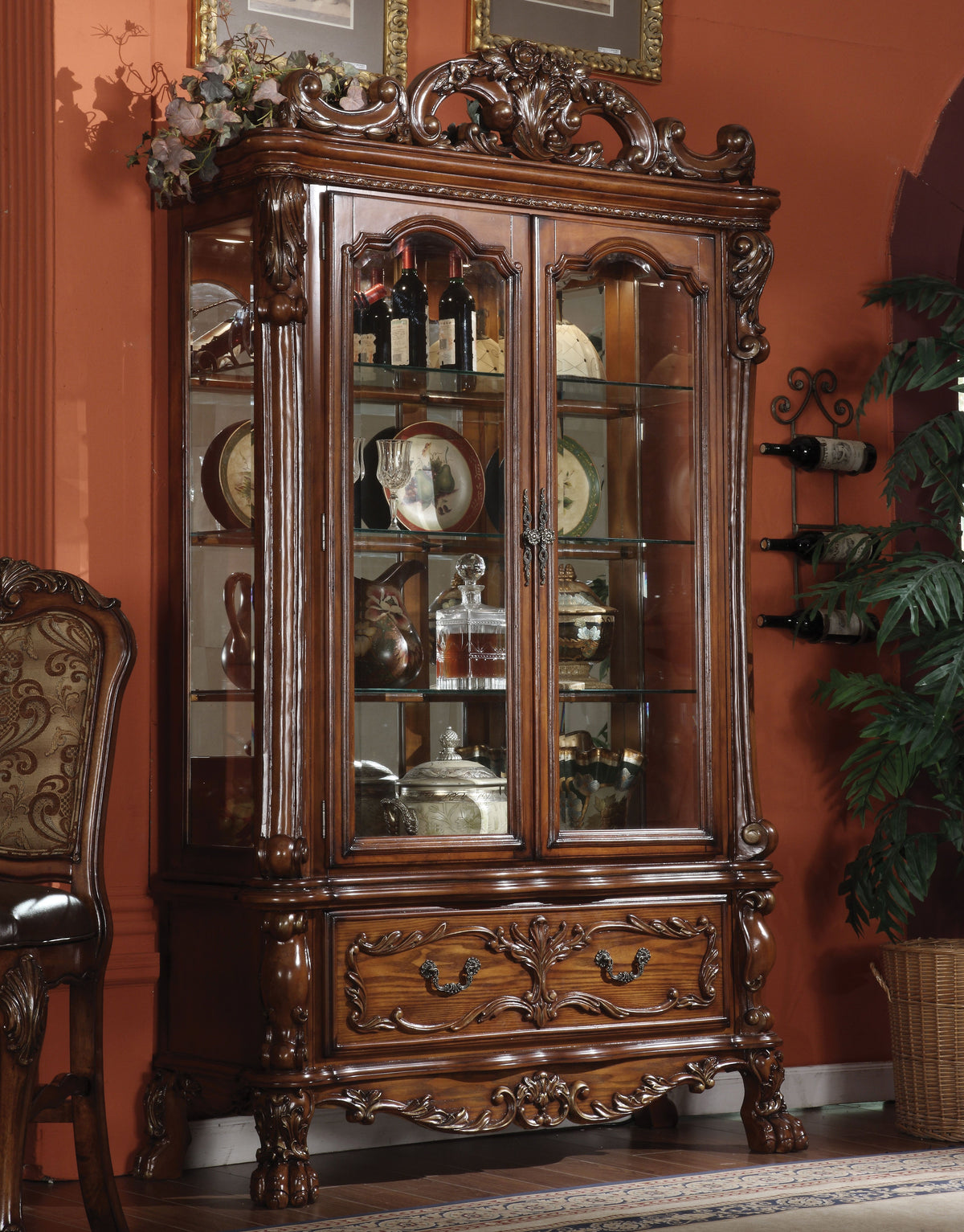 Dresden Cherry Display Shelving Unit