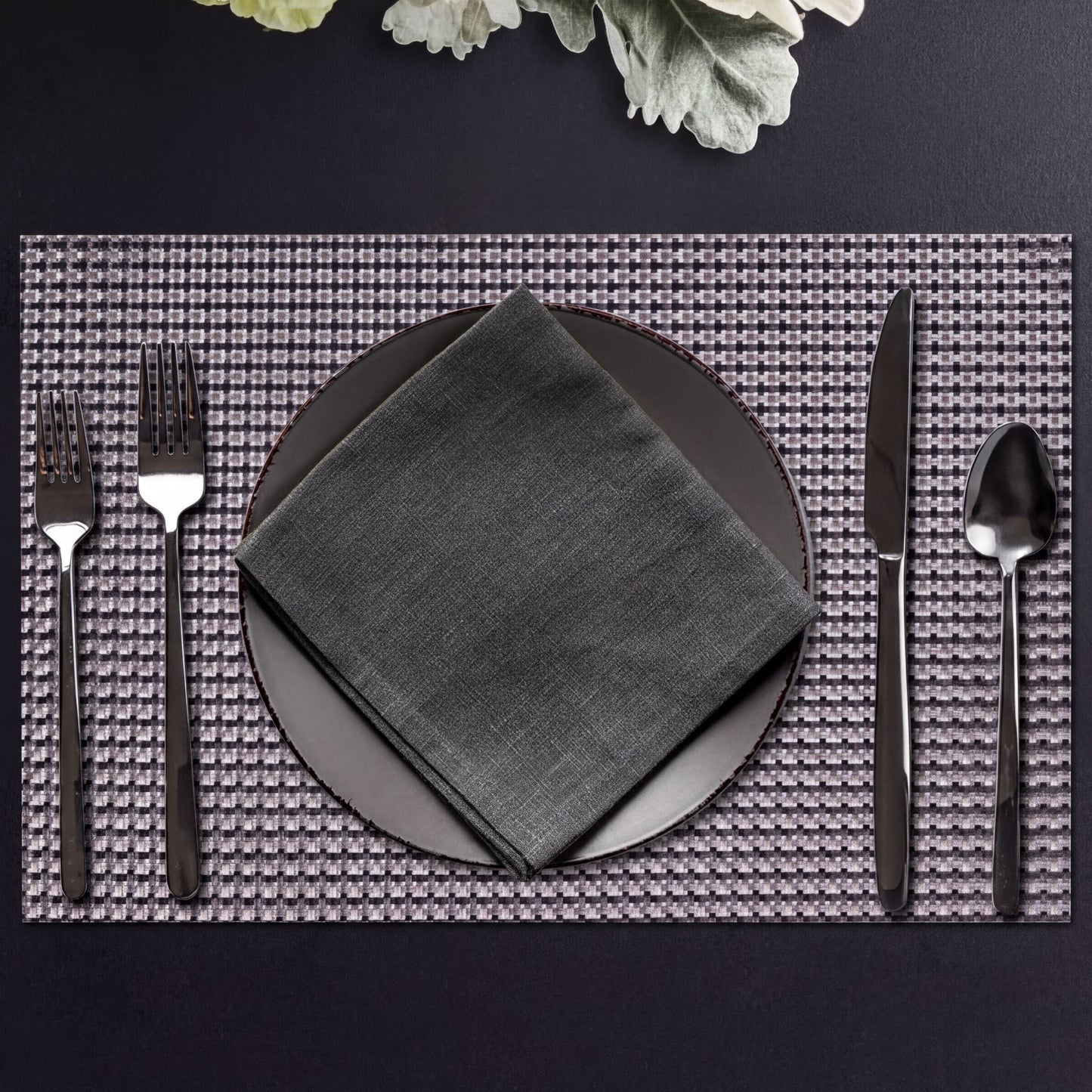 PVC Placemats – Non Slip, Heat Resistant Dining Table Mats for Indoor Outdoor Use