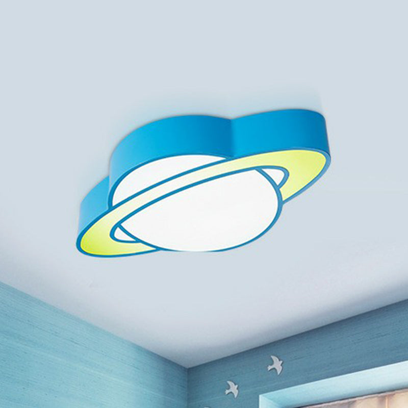 Cosmic Cutie: Cartoon Planet LED Ceiling Lamp for Kids