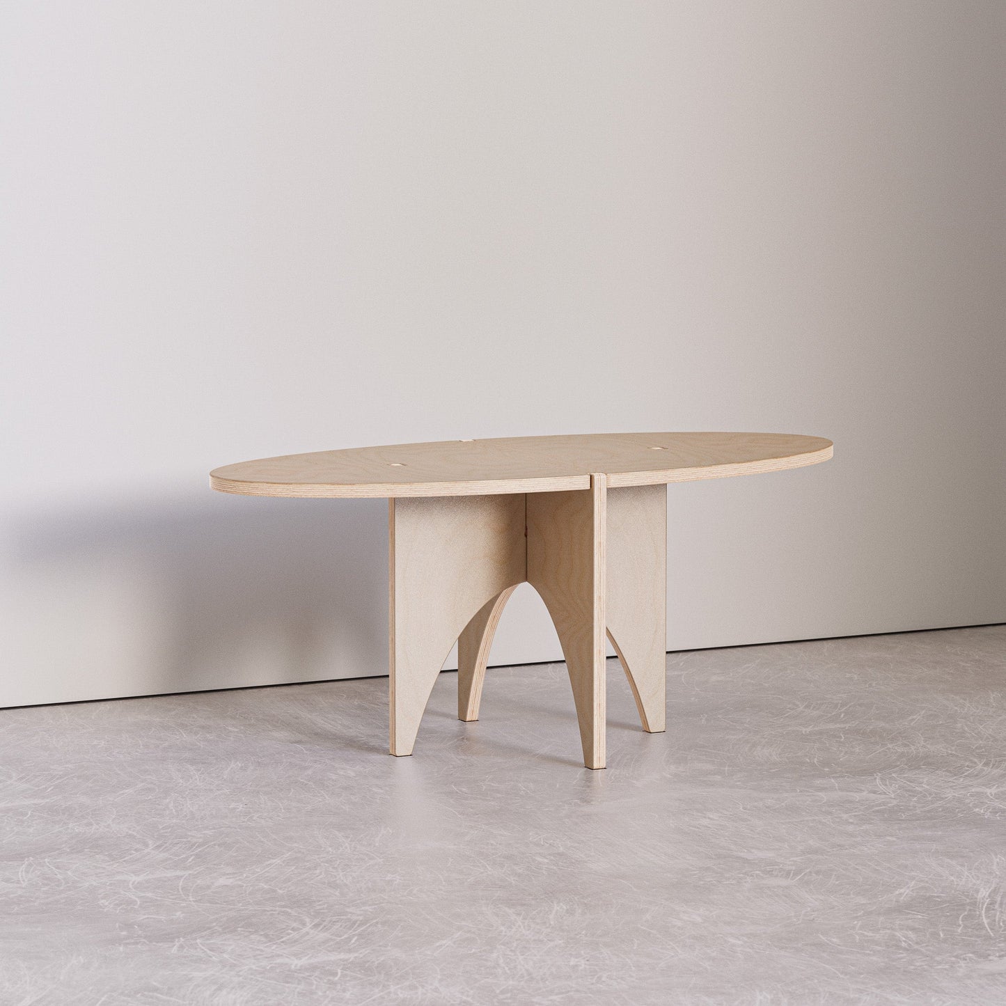 Oval Birch Coffee Table