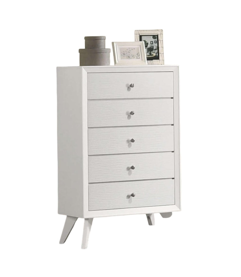 Contemporary Style 1pc Chest with Wave Texture