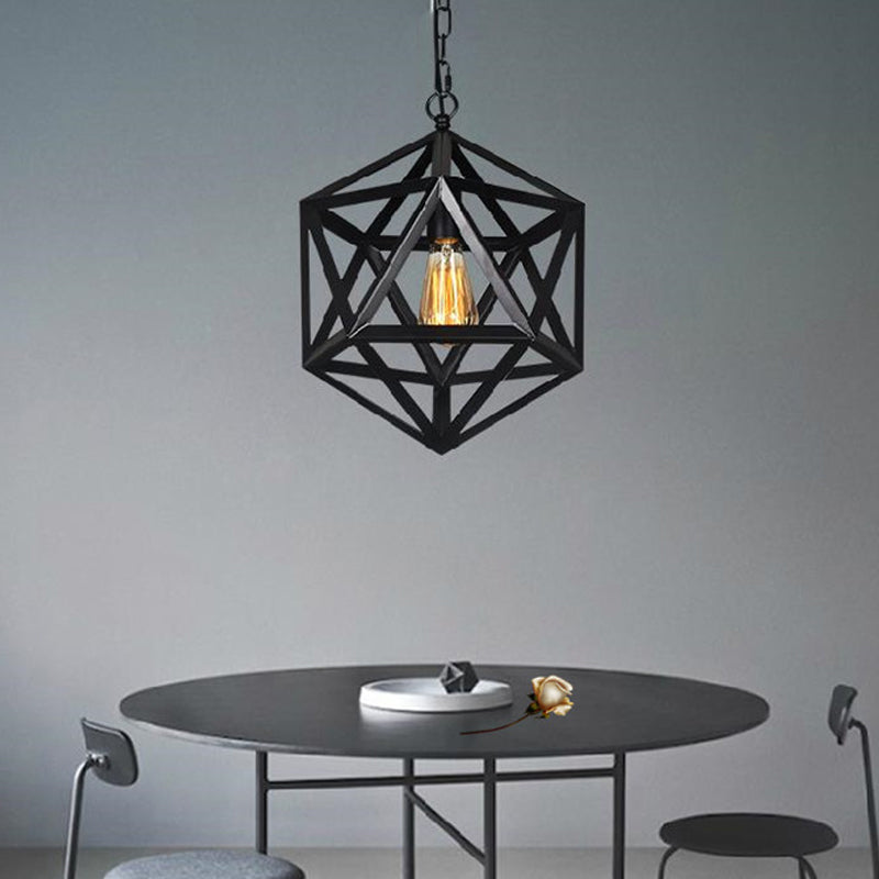 Captivating Geometry Meets Industrial Charm: The Geometric Industrial Hanging Lamp