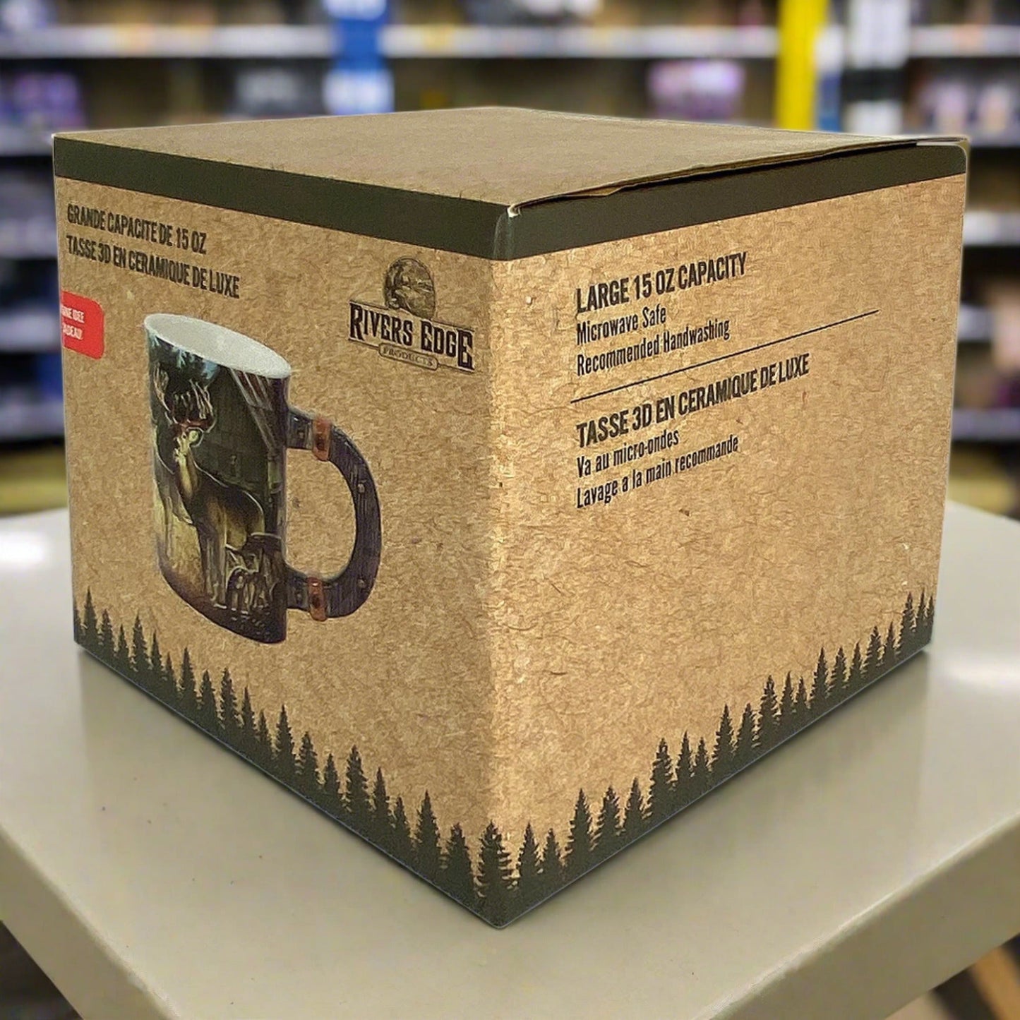 Ceramic Mug 3D 15oz-Deer Farm