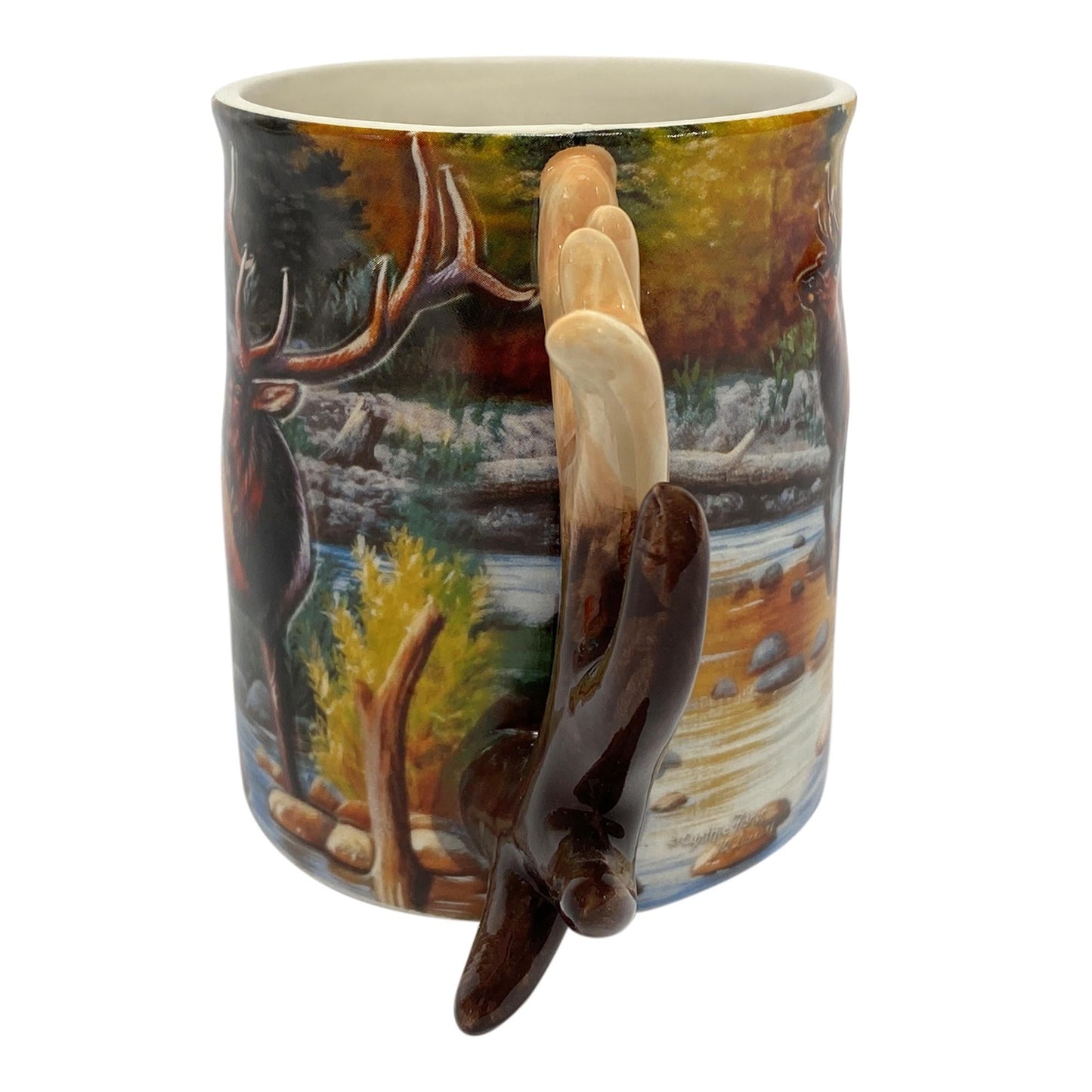 Ceramic Mug 3D 15oz-Elk Scene