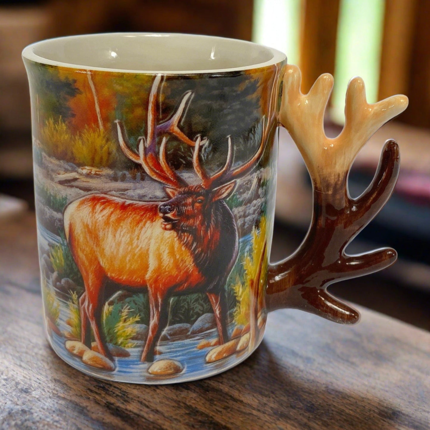 Ceramic Mug 3D 15oz-Elk Scene