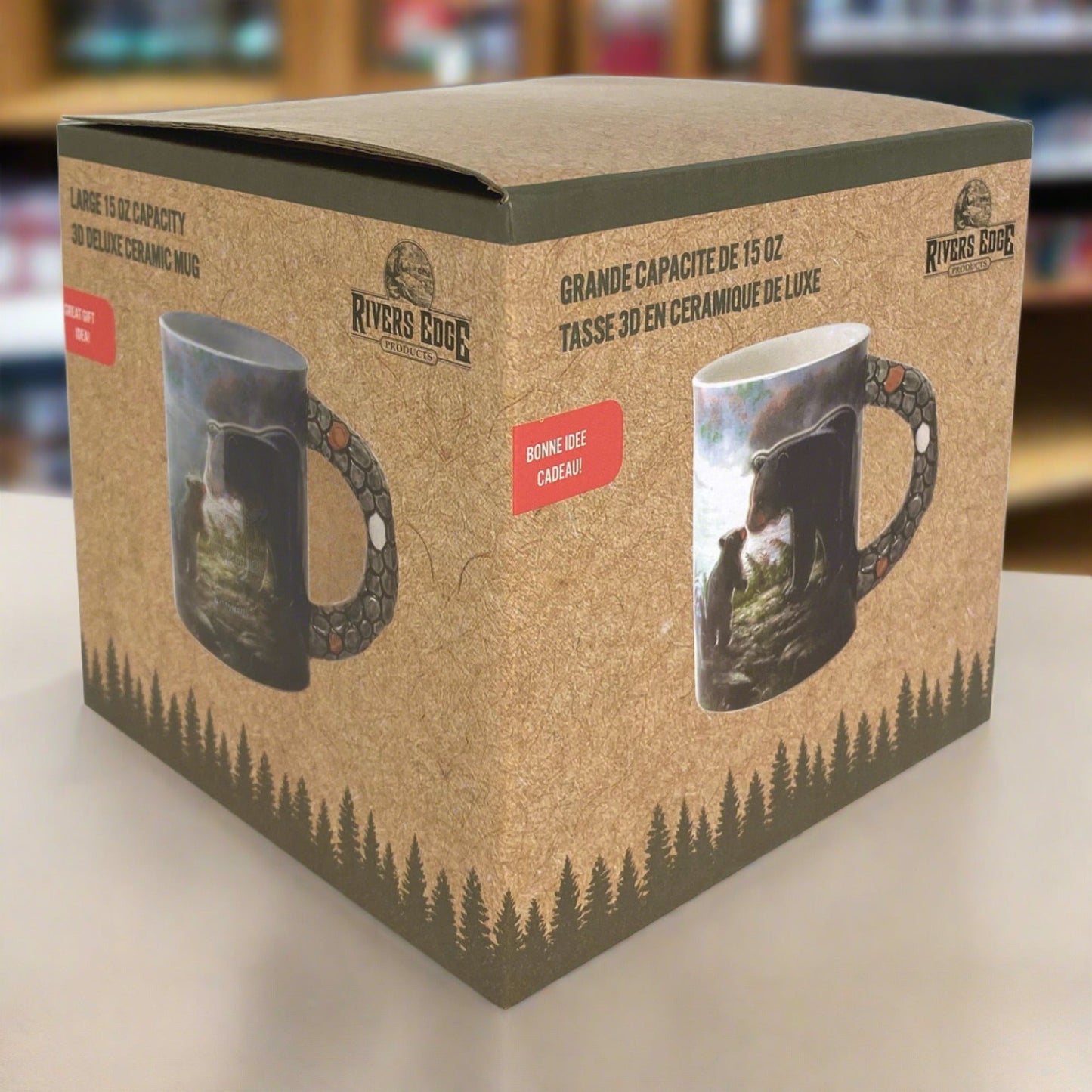 Ceramic Mug 3D 15oz-Bears Scene